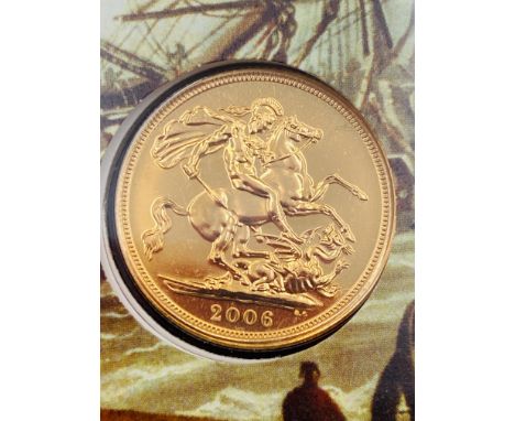 Westminster Diamond Wedding Anniversary 2007 22ct Gold Sovereign Presentation Cover Estimate: £330-350