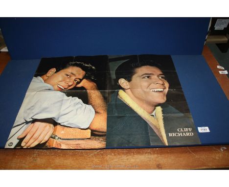 Two vintage Cliff Richard pull-out Posters including one from Fab magazine.