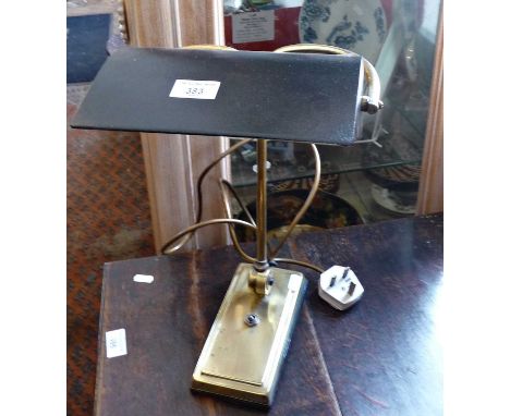 Art Deco brass desk lamp