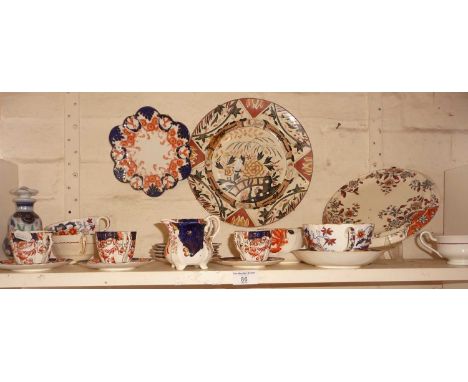 Aynsley Imari pattern coffee cups and saucers and other china (A/F)