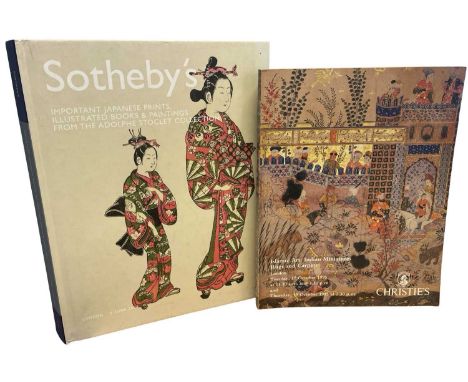 A pair of auction catalogues for Oriental and Indian art and antiques: CHRISTIES: ISLAMIC ART, INDIAN MINIATURES, RUGS AND CA