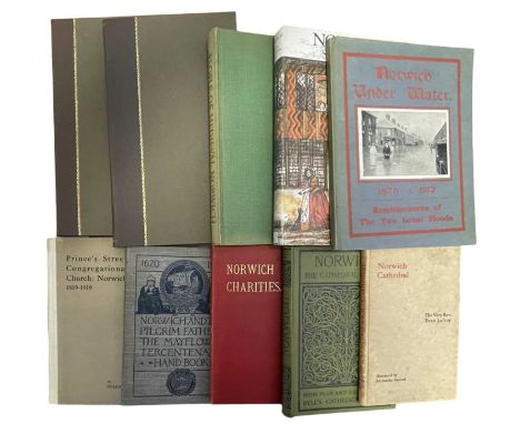 NORWICH HISTORY INTEREST: 10 Titles: C H B QUENNELL: THE CATHEDRAL CHURCH OF NORWICH - A DESCRIPTION OF ITS ABRIC AND A BRIEF