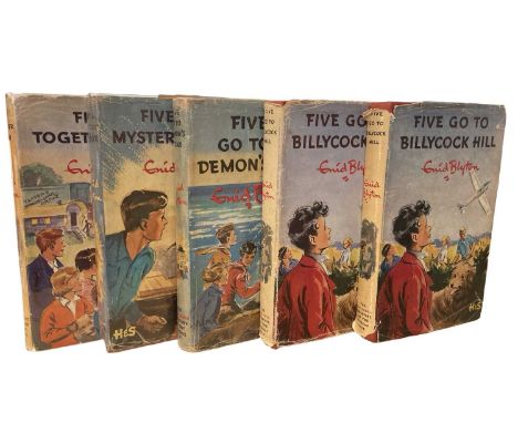 ENID BLYTON FIRST EDITIONS: 5 Titles: FIVE ARE TOGETHER AGAIN, London, Hodder and Stoughton, 1963. With original unclipped du