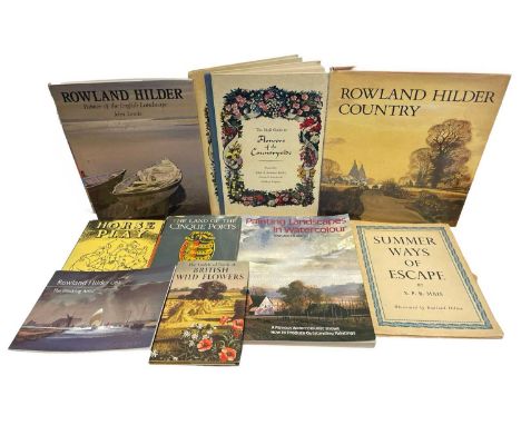 ROWLAND HILDER INTEREST: 10 Titles: THE LADYBIRD BOOK OF BRITISH WILD FLOWERS, Loughborough, Wills and Hepworth, 1957 [Illust