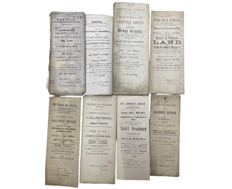 ONE PACKET: Sales particulars for various Norfolk estates: ARABLE AND PASTURE LAND, HICKLING, to be sold at auction by Messrs