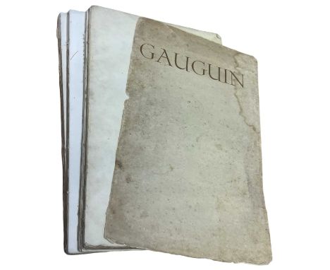 JEAN DE ROTONCHAMP: PAUL GAUGUIN, Weimar par les Soins du Comte de Kessler, Paris, Edouard Drue, 1906, (300) (250) numbered (