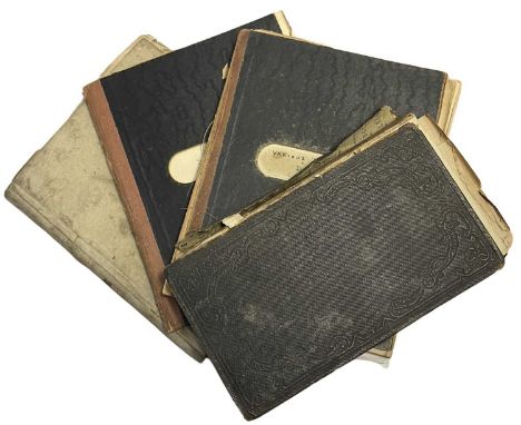 A collection of manuscript recipe books, together with MRS I WILLAMSON: THE PRACTICE OF COOKERY AND PASTRY ADAPTED TO THE BUS
