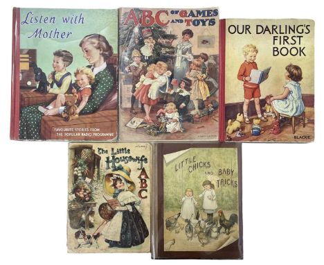 ANTIQUARIAN CHILDRENS' 5 Titles: IDA WAUGH: LITTLE CHICKS AND BABY TRICKS, London, Griffin-Farran and Co, c1885, First editio