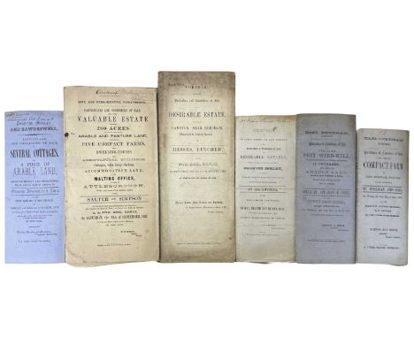 ONE PACKET: Sales particulars for various Norfolk estates: DESIRABLE ESTATES ELIGIBLY SITUATE NEAR THE RIVER AND MILL AT SWAN