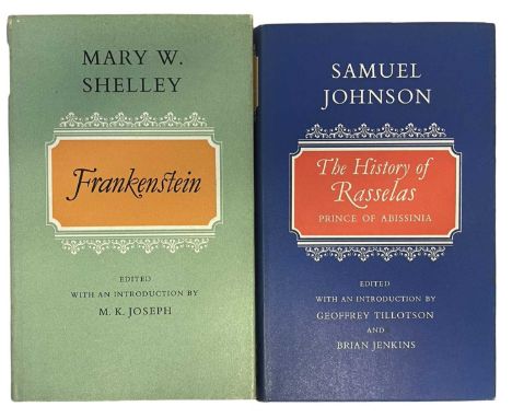 OXFORD ENGLISH NOVELS: 2 Titles: MARY W SHELLEY: FRANKENSTEIN OR THE MODERN PROMETHEUS [Edited with an introduction by M K Jo
