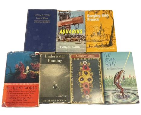 J Y COUSTEAU: SILENT WORLD, London, Hamish Hamilton, 1953, first edition, original cloth d/w (losses) plus WILLIAM BEEBE: NON