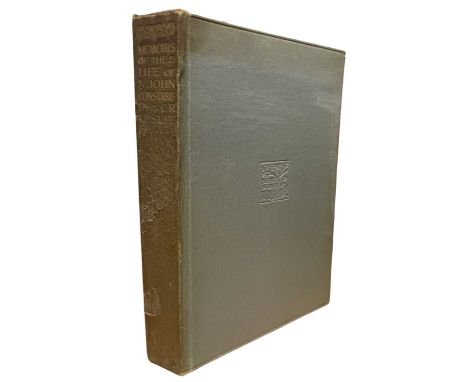 C R LESLIE: MEMOIRS OF THE LIFE OF JOHN CONSTABLE, London, J M Dent. Bound in blue cloth with tooled design to upper board an