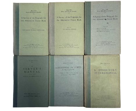 ALCUIN CLUB TRACTS: 6 Titles: CEREMONIAL PICTURED IN PHOTOGRAPHS; A SERVER;S MANUAL FOR THE HOLY COMMUNION; A DIRECTORY OF CE