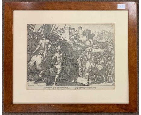 Jacques de Gheyn (Dutch, 1565-1629) after Antonio Tempesta, 'The Victory of Goleta, near Tunis, from "Triumphs of Charles V" 
