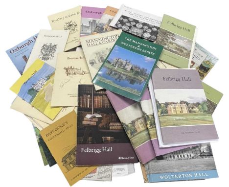 ONE PACKET: Various pamphlets relating to various stately Norfolk halls, including Houghton Hall, Wolterton Hall, Holkham Hal