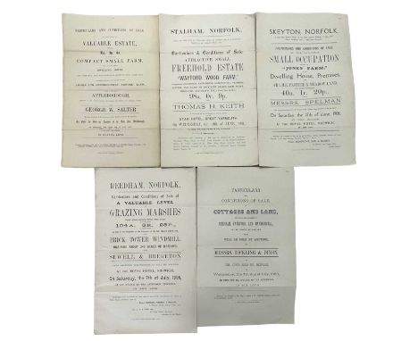 ONE PACKET: Sales particulars for various Norfolk Estates: VALUABLE ESTATE CONTAINING COMPACT SMALL ARM WITH A PLEASANTLY SIT