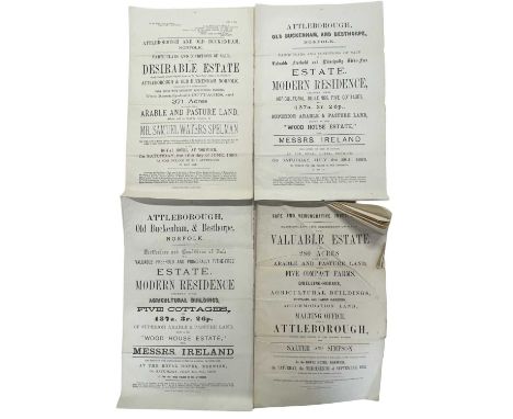 ONE PACKET: Sales particulars for various Norfolk estates: VALUABLE ESTATE OF ABOUT 280 ACRES OF HUGHLLY PRODUCTIVE ARABLE AN