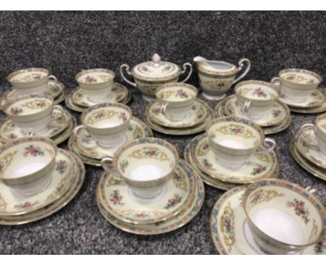 Noritake Colby 5032 38 piece tea set including 12 cups 11 saucers 12 plates
