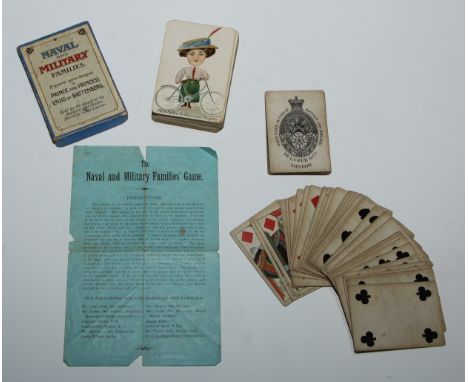 Playing Cards - a 19th century card game, Naval and Military Families, A Quartet Game Designed by Prince and Princess Louis o