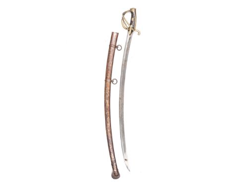 Collectable COLLECTABLE/ANTIQUE - FRENCH CAVALRY SWORD, CIRCA 1870 Manufactured by du Klingenthal: pattern 1814 Brass hilt, b