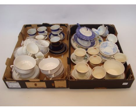 A selection of ceramics comprising a Myott six setting tea service, Allertons Primula pattern part tea serice, set of six Spo