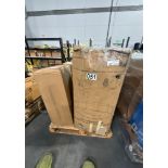 Swimming pool piece, two boxes of lifetime folding chairs, Keter box