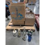 Vintage boot glassware, collectible, mugs, antique bottles, Avon cologne bottle