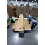 Multiple half fold tables, lifetime Adirondack chair, rug, ZINUS mattress, artificial turf