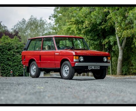 1975 Range Rover ‘Suffix D’Transmission: Manual Right from the beginning, the Range Rover represented something of a lifestyl