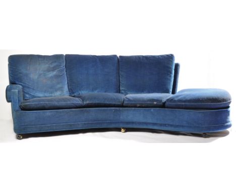 Leslie G. Dandy - G-Plan - Francesca Range - K'ang - A rare 1960's retro vintage large curved corner sofa with ottoman end. T