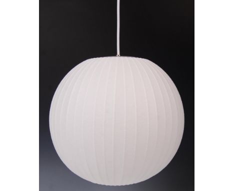 After George Nelson - Bubble ball Light - A contemporary ceiling wall lamp / light fixture. The light consisting of a wire fr
