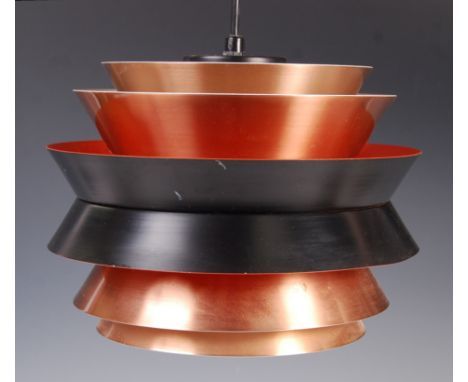 A 20th century Danish retro vintage ceiling lamp / light pendant fixture&nbsp; in the manner of Jo Hammerborg for Fog &amp; M