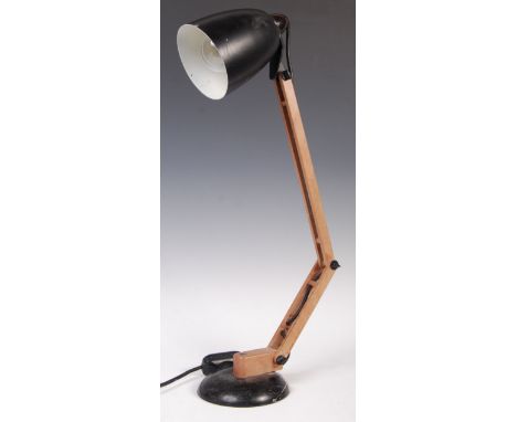 Terence Conran - Habitat - Mac Lamp No.8 - a 20th century retro vintage adjustable anglepoise desk / table work lamp. Conical