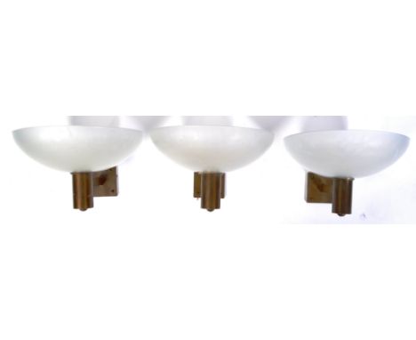 Believed Paul Boissevain - The Merchant Adventurers Ltd - Architectural Salvage - A set of three 1950's wall uplighters consi