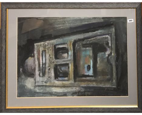 David Smith, British framed abstract watercolour, dated 1967, 94 x 74cm.