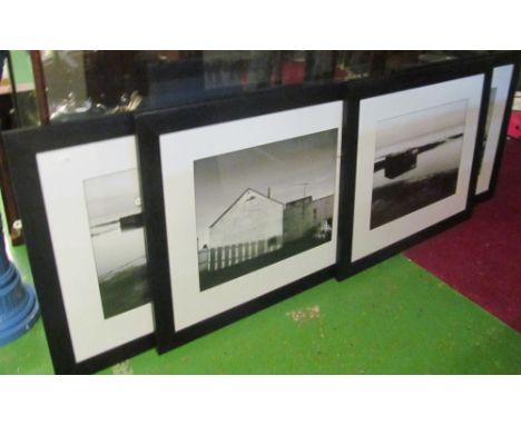 Michael Hughes - two photographic prints from a lighthouse series and two other photographic prints