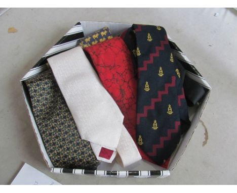 A Christian Dior silk tie and other ties