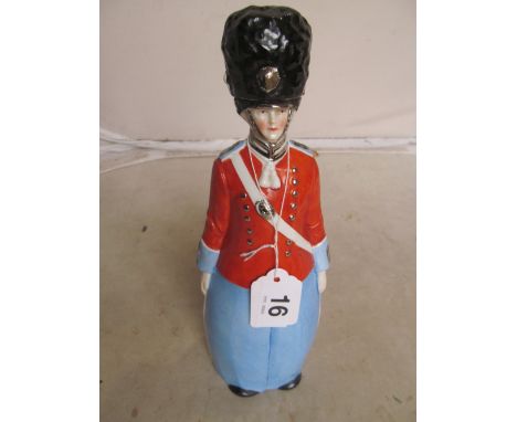 A continental drink's flask in the form of a soldier