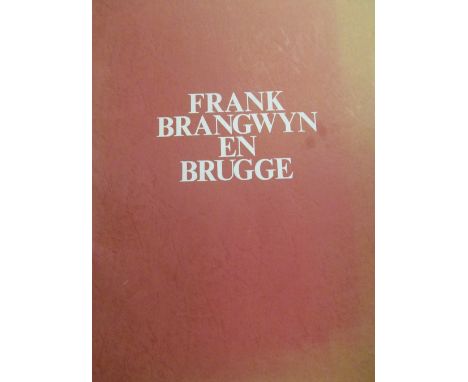 Sir Frank Brangwyn RA - a large portfolio of only 3 limited edition prints for an exhibition of his work at the Museum of Bru
