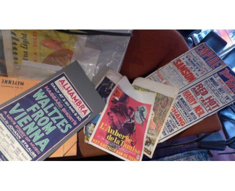 A quantity of vintage Theatre posters, and similar