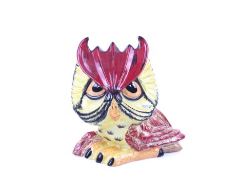 A signed Lorna Bailey 'Hootie' the owl ceramic figure. H16cm