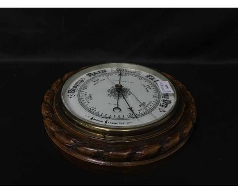 VICTORIAN CIRCULAR WALL BAROMETER