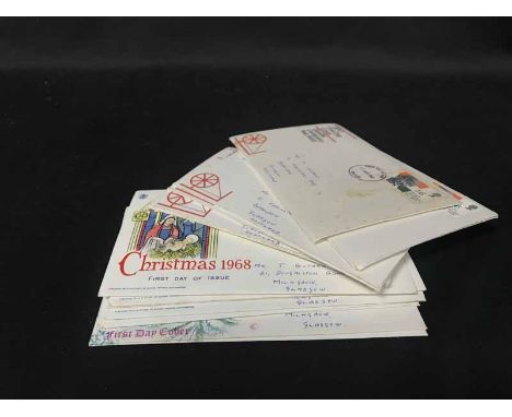 GOOD LOT OF STAMPS including a number of first day covers, complete sheets and loose examples; and some pre decimal coins 