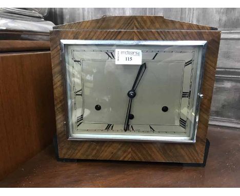 ART DECO MANTEL CLOCK WITH 'BRITISH ANVIL' MOVEMENT