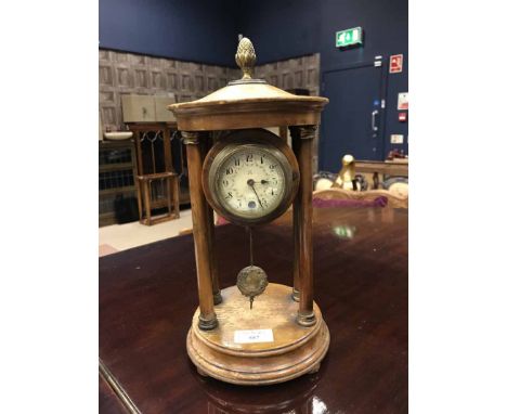 VICTORIAN MAHOGANY MANTEL CLOCK