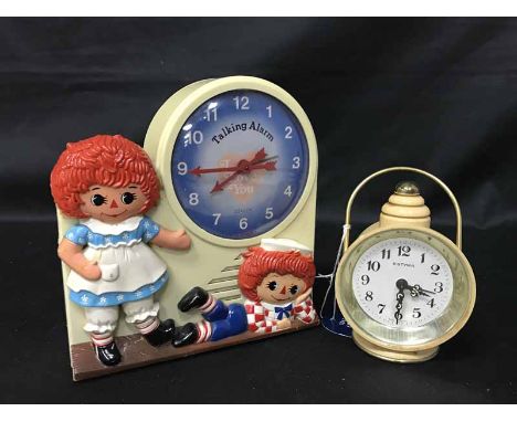 EQUITY 'I LOVE YOU' TALKING ALARM CLOCKalong with an Estyma alarm clock