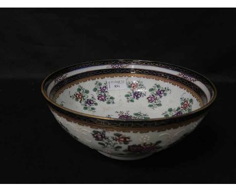 EARLY 20TH CENTURY CERAMIC BOWL in the style of Sampson