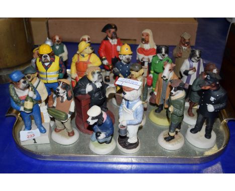 TRAY CONTAINING CERAMIC MODELS BY ROBERT HARROP