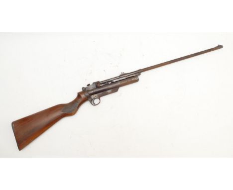 Webley & Scott, Birmingham, .22 Cal 'MKII Service' barrel-cocking air-rifle, circa 1930's, the barrel fitted with a ramp and 