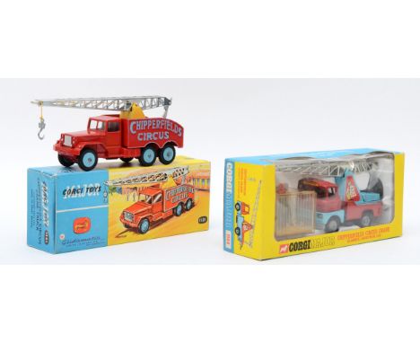 Corgi Toys; Major 1144 Chipperfields Circus Crane Scammell Handyman Cab in display box, together with Corgi Major Toys Chippe